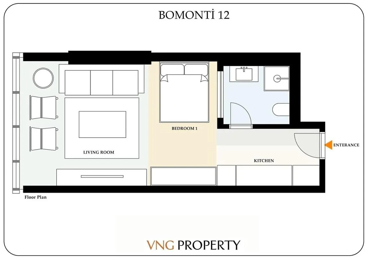 Cool Bright Studio W Parking Poolviews! #238 Istanbul Apartment